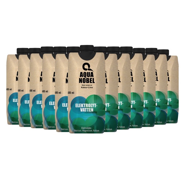 Aqua Nobel Elektrolytvand, Kokos/Lime, 12-pak