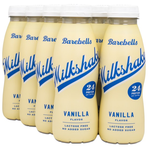 Barebells Milkshake, Vanilla, 8-pak