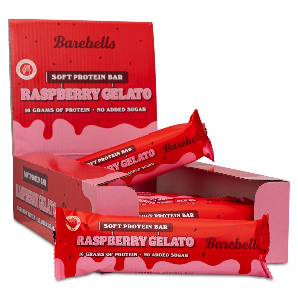 Barebells Soft Protein Bar, Raspberry Gelato, 12-pak