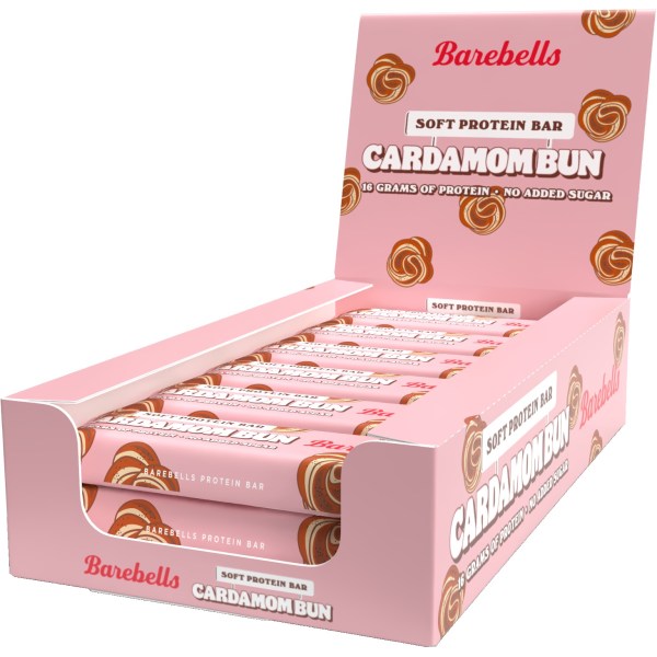 Barebells Soft Protein Bar, Cardemom Bun, 12-pak