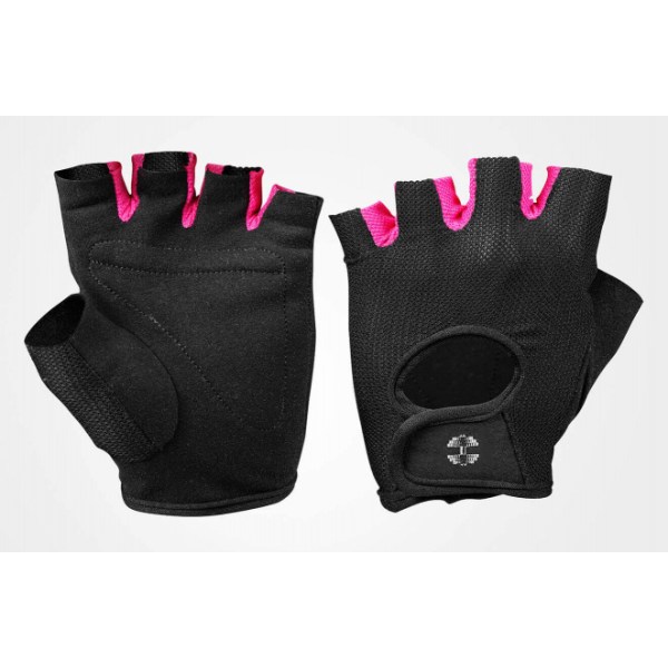 Better Bodies Womens Training Gloves - Black/Pink - Træningsudstyr