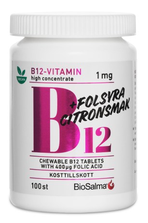 -localization-error-products-images-main-thumbnail- BioSalma B12-vitamin 1mg + Folsyre, 100 tabletter