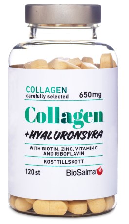 -localization-error-products-images-main-thumbnail- BioSalma Collagen 650 mg + Hyaluronsyra, 120 tabletter