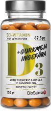 BioSalma D3 62,5 ug + Gurkemeje Ingef�r