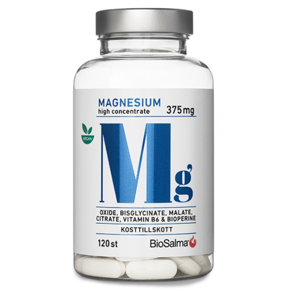 BioSalma Magnesium 375 mg, 120 tabletter