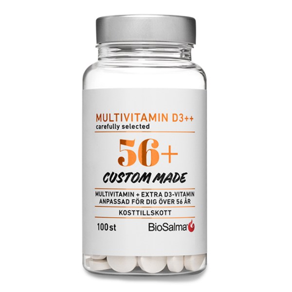 BioSalma Multivitamin 56+ D3++, 100 tabletter