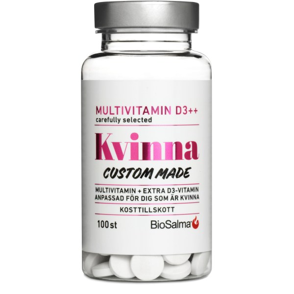 BioSalma Multivitamin Kvinde D3-vitamin++, 100 tabletter