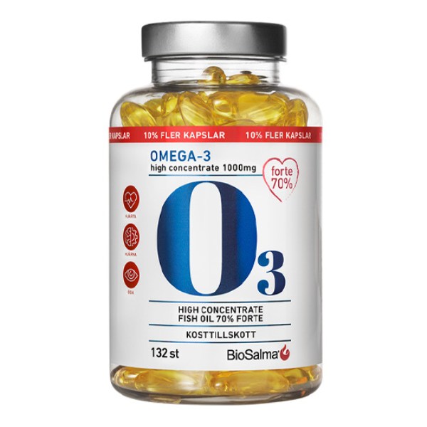 BioSalma Omega-3 Forte 70% 1000mg , 132 kapsler