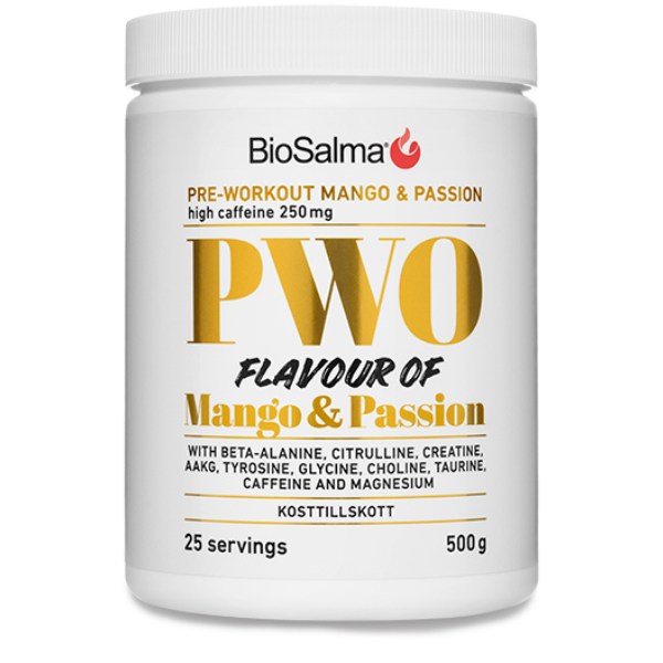 BioSalma PWO, Mango & Passionfruit, 500 g