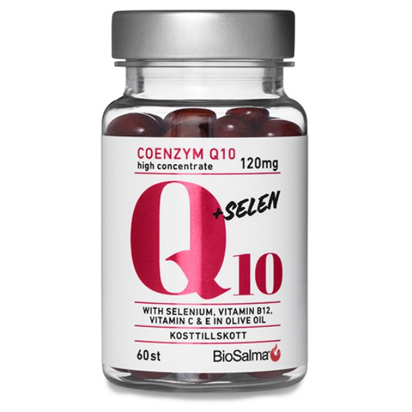 BioSalma Q10 Coenzym 120mg + Selen , 60 kapsler