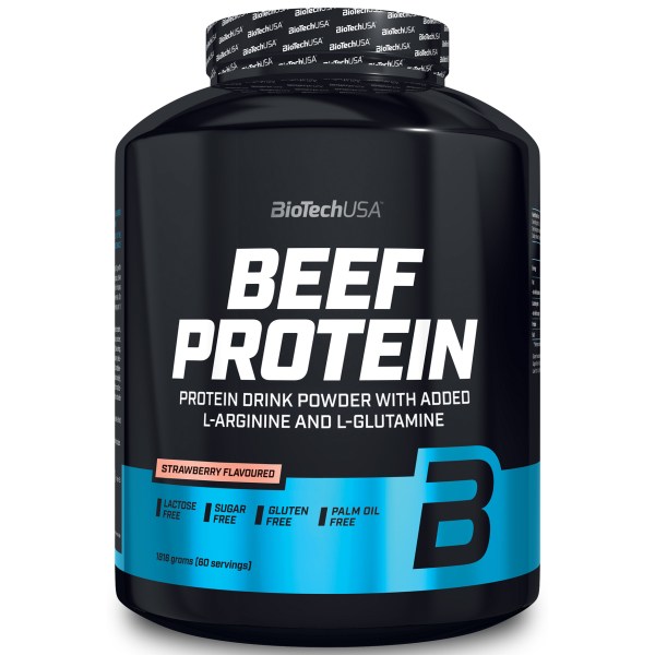BioTechUSA Beef Protein, Strawberry, 1816 g