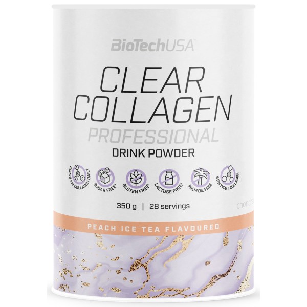 BioTechUSA Clear Collagen Professional, Peach Ice Tea, 350 g