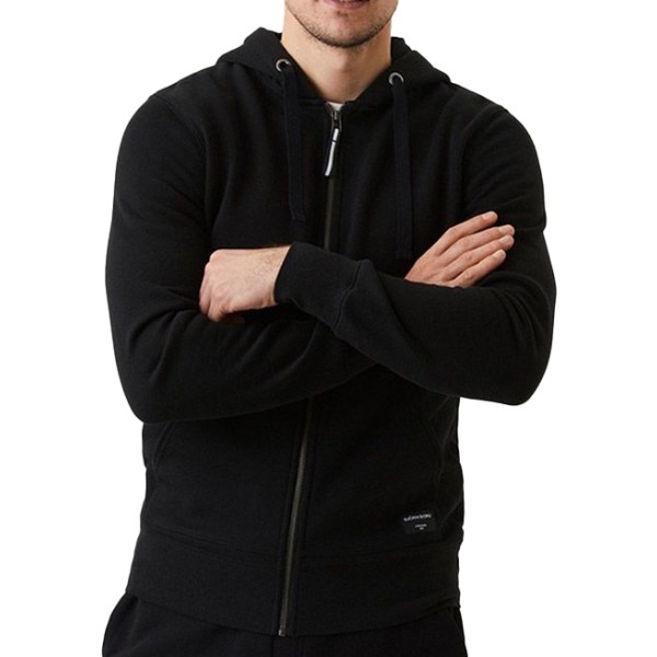 Björn Borg Centre Zip Hoodie, L, Black Beauty