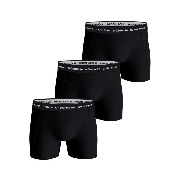 Björn Borg Cotton Stretch Boxer 3-pack, M, Black
