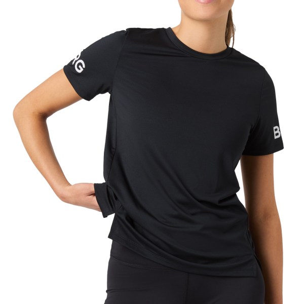 Björn Borg Womens T-shirt, L, Black Beauty billede