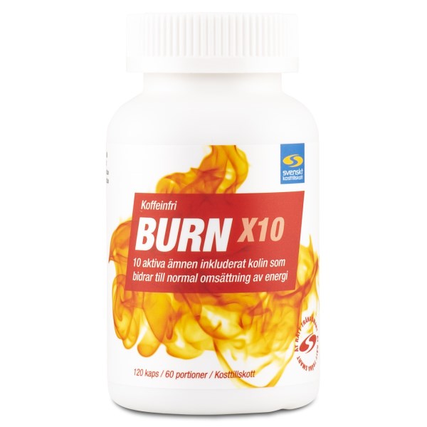 BURN, 120 kapsler, Uden koffein