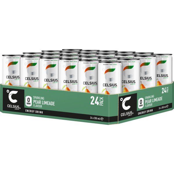 Celsius, Pear Limeade, 24-pak