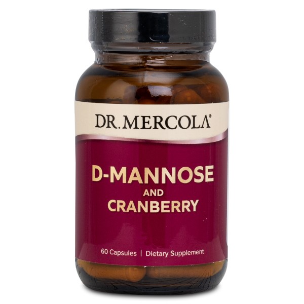 Dr Mercola D-Mannose and Cranberry, 60 kapsler