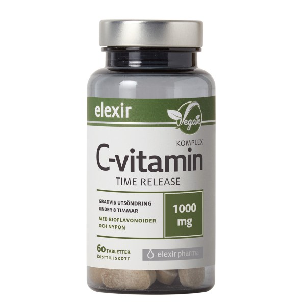 Elexir Pharma C-Vitamin Komplex Time Release, 60 tabletter