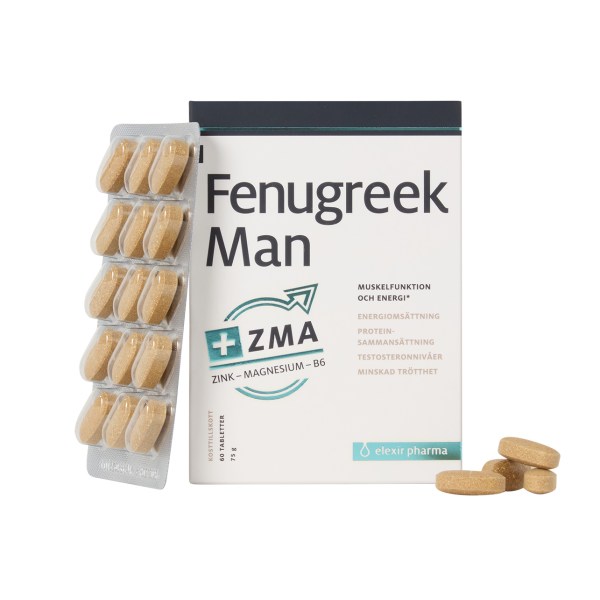 Elexir Pharma Fenugreek Man, 60 tabletter billede