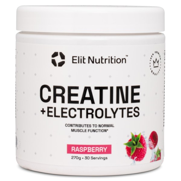 ELIT Creatine + Electrolytes, Raspberry, 270 g