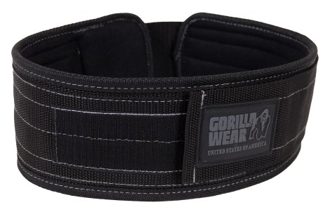 -localization-error-products-images-main-thumbnail- Gorilla Wear 4 Inch Nylon Belt, M/L, Black / grey