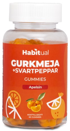 -localization-error-products-images-main-thumbnail- Habitual Gurkemeje Gummies + Sortpeber, Appelsin, 60 Vingummier