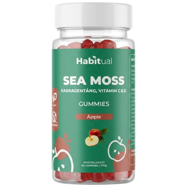 Habitual Sea Moss Gummies, Æble, 60 Gummies