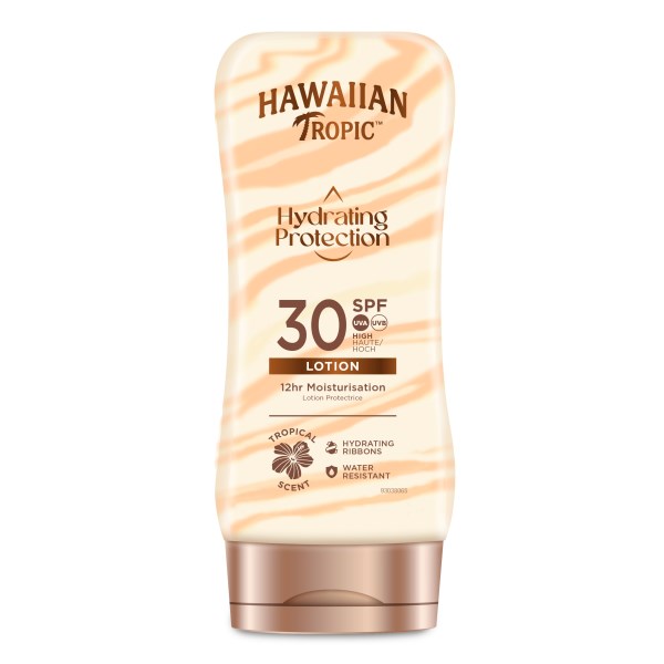 Hawaiian Tropic Hydrating Protection Lotion SPF 30, 180 ml billede