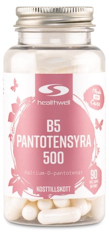 -localization-error-products-images-main-thumbnail- Healthwell B5 Pantothensyre 500, 90 kapsler