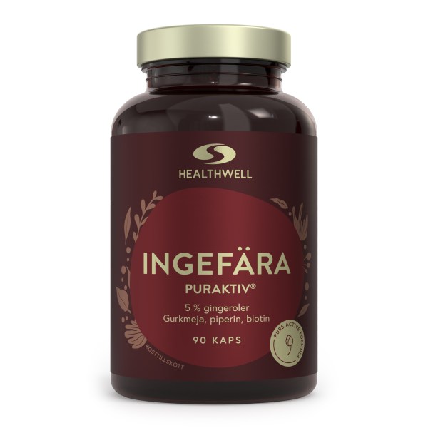 Healthwell Ingefær Puraktiv, 90 kapsler