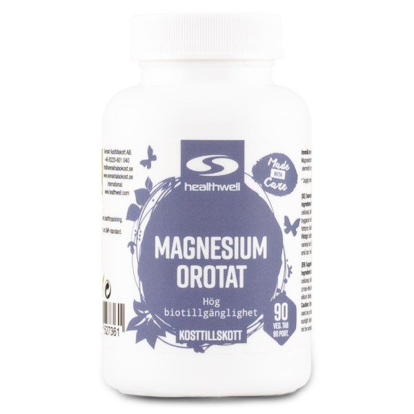 Healthwell Magnesiumorotat 1000, 90 tabletter billede