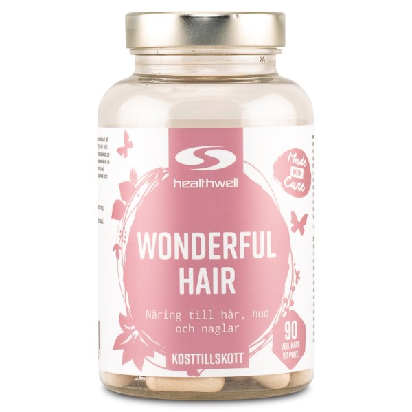 Healthwell Wonderful Hair, 90 kapsler