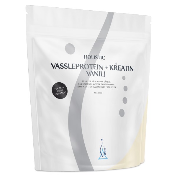Holistic Valleprotein + Kreatin, Vanilje, 750 g