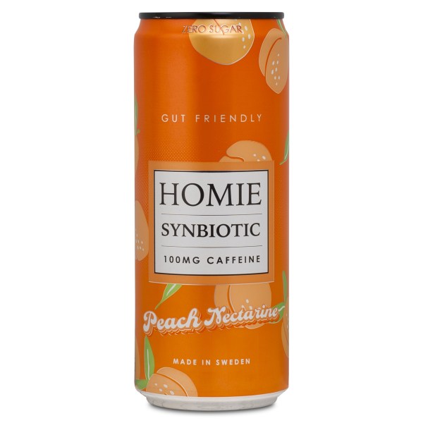 Homie Wake Up Synbiotic, Peach Nectarine, 1 stk