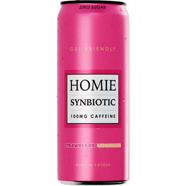 Homie Wake Up Synbiotic, Strawberry Lemonade, 1 stk