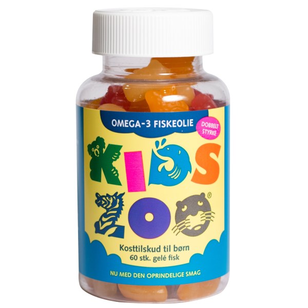 KidsZoo Fiskeolie Tyggetabletter, 60 tyggetabletter