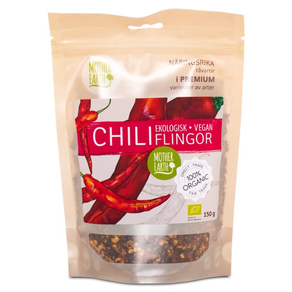 Mother Earth Chiliflingor Øko, 150 g