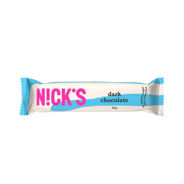 Nicks Chocolate, Mørk chokolade, 25 g billede