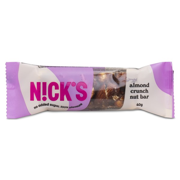 Nicks Nut Bar, Almond Crunch, 1 stk