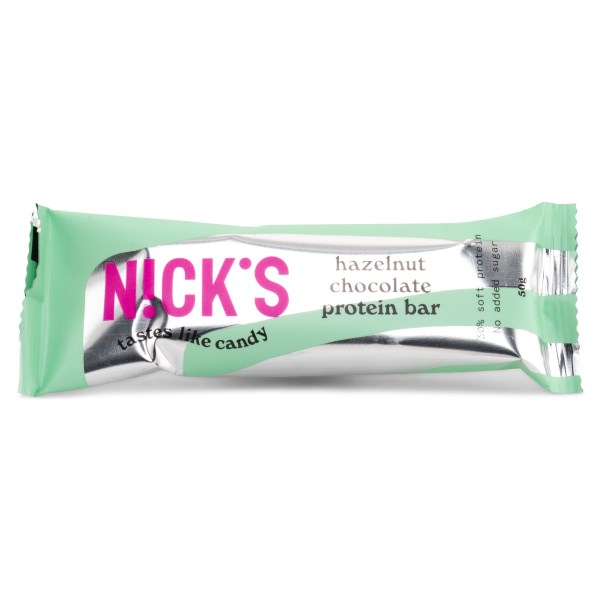 Nicks Protein Bar, Hasselnød chokolade, 1 stk billede