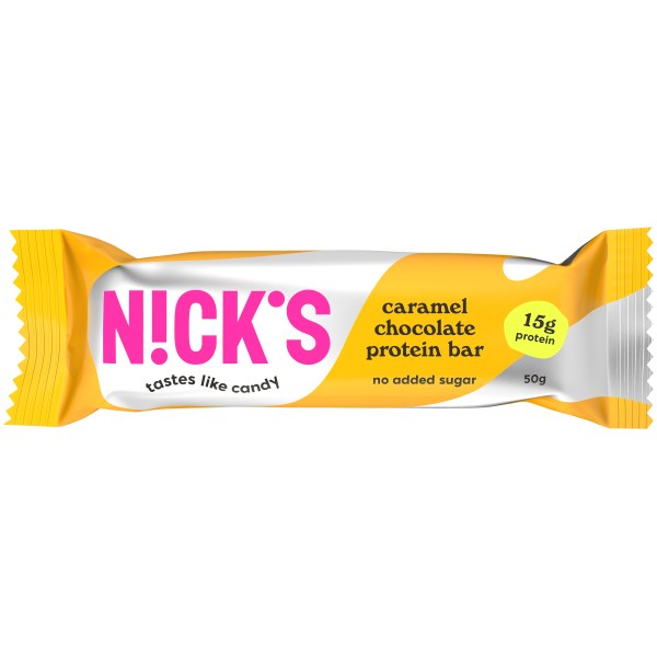 Nicks Protein Bar, Karamelchokolade, 1 stk billede