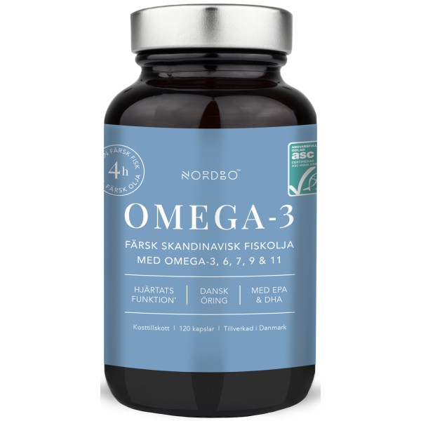 Nordbo OMEGA - 3 kapsler - 120 kapsler