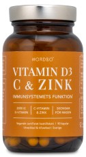 Nordbo Vegan D3, C-vitamin & Zink