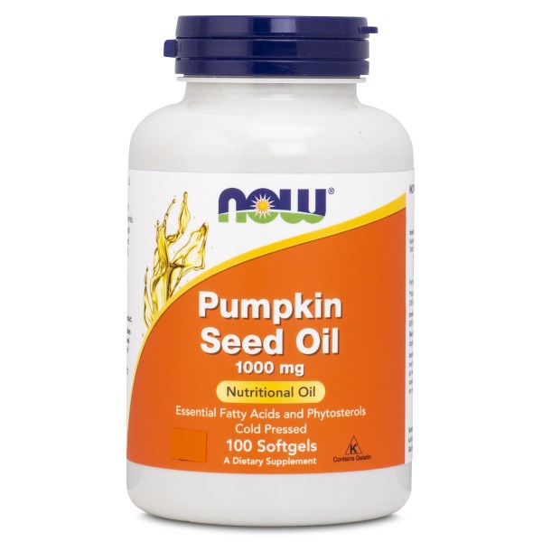 NOW Pumpkin Seed Oil 1000 mg, 100 softgel kapsler billede