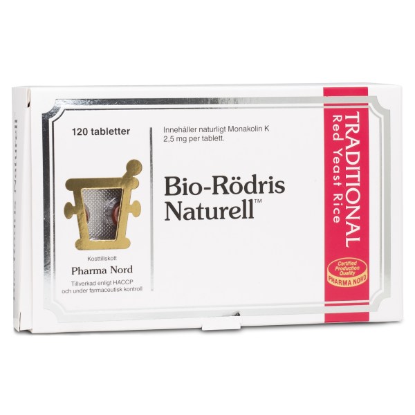 Pharma Nord Bio Røde Gærris Naturel, 120 tabletter billede
