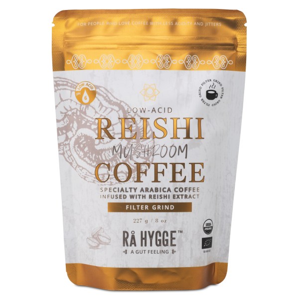 Rå Hygge Reishi Svampekaffe, 227 g, Malede Bønner billede