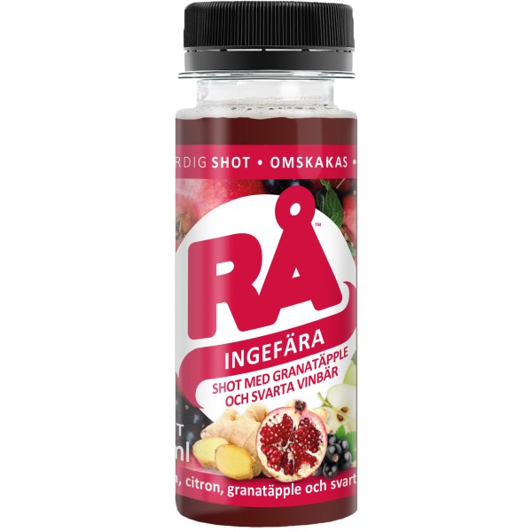 RÅ Ingefærshot med Granatæble, Granatæble, 65 ml