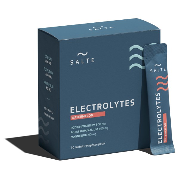 SALTE Elektrolytter, Vandmelon, 30 doseringsposer