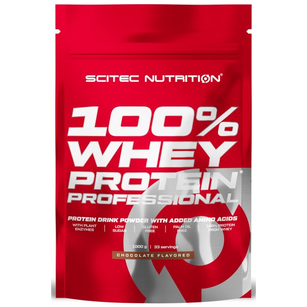 Scitec 100% Whey Protein Professional, Chocolate, 1000 g